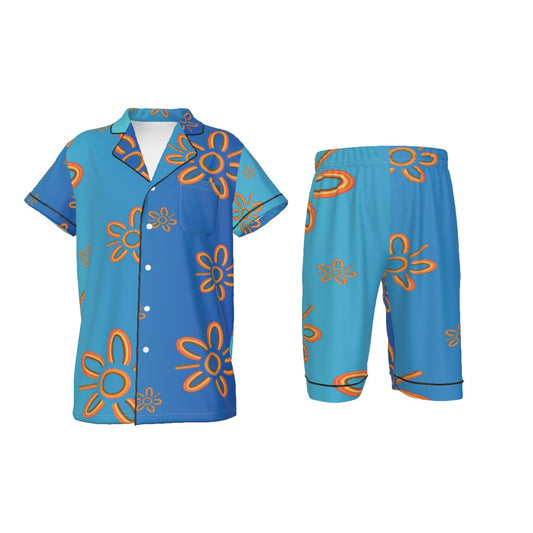 Blue Design Kids 2-Piece Short Pajama Set